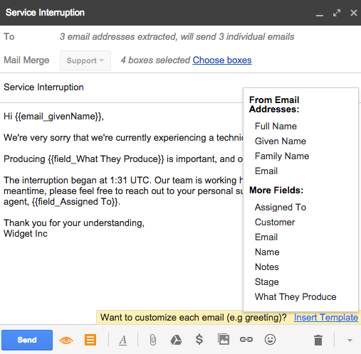 Puedes configurar emails masivos desde tu bandeja de entrada de Gmail